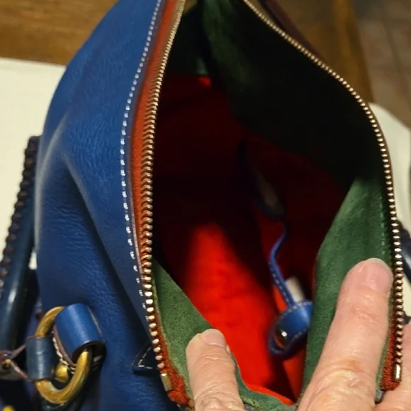 Dooney & Bourke Florentine Leather Satchel - Picture 4 of 16